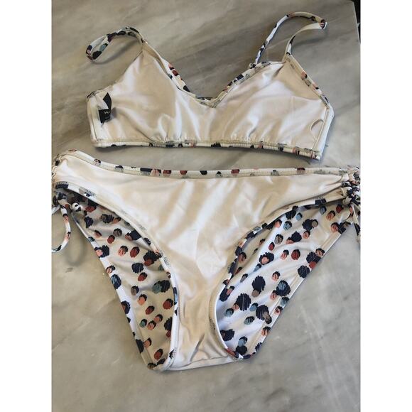 Hurley Body Cuerpo Multicolor Dot Bikini Size M/L - Picture 5 of 5